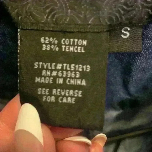 Live a little denim woman’s button up jacket - Picture 6 of 6